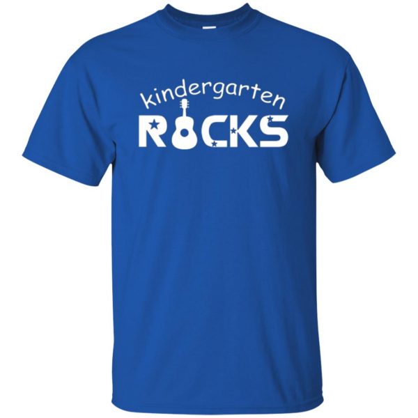 kindergarten rocks tshirt kids t shirt - royal blue