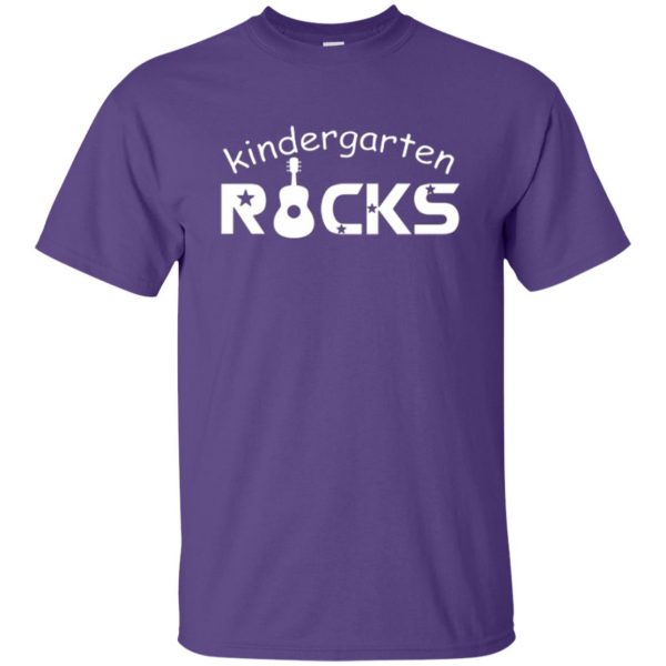 kindergarten rocks tshirt kids t shirt - purple