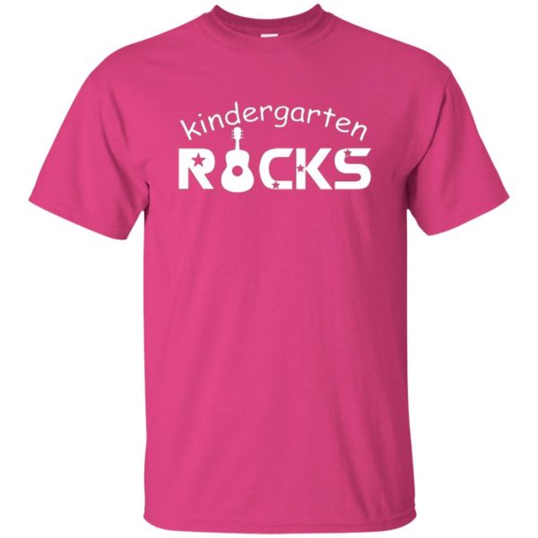 kindergarten rocks tshirt kids t shirt - pink heliconia