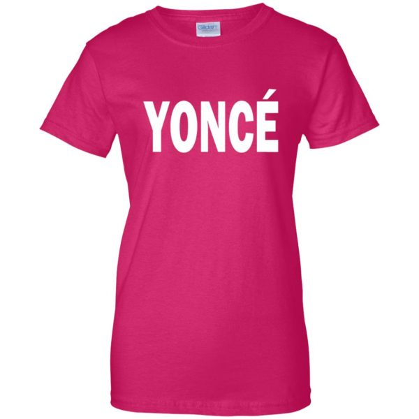 yonce womens t shirt - lady t shirt - pink heliconia