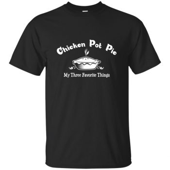 chicken pot pie shirt - black