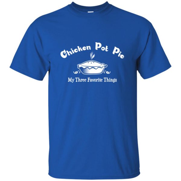 chicken pot pie t shirt - royal blue