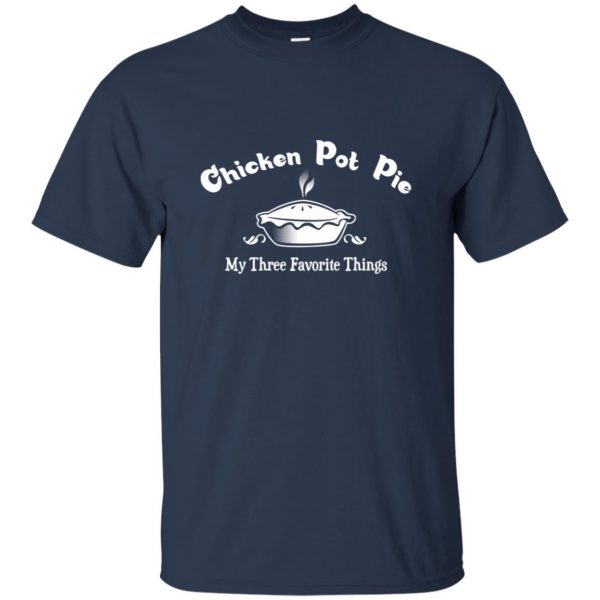chicken pot pie t shirt - navy blue