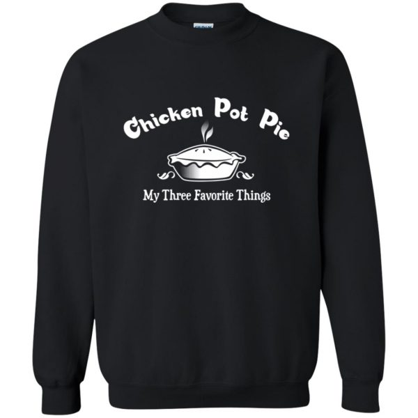 chicken pot pie sweatshirt - black