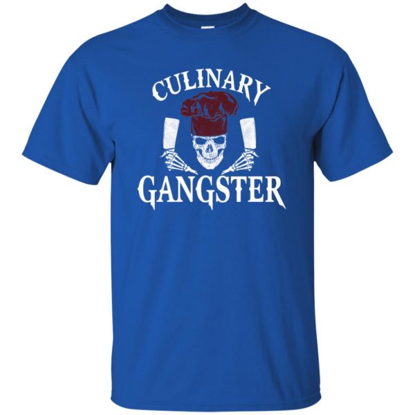 culinary gangster t shirt - royal blue