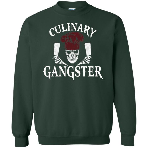 culinary gangster sweatshirt - forest green