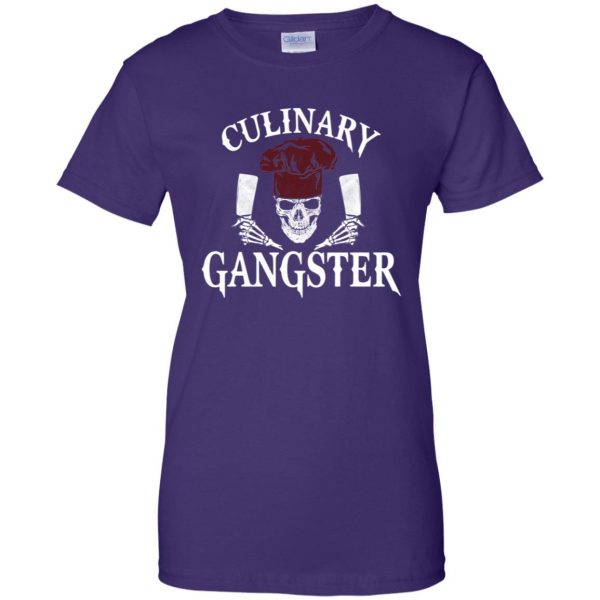 culinary gangster womens t shirt - lady t shirt - purple