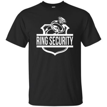 ring security shirt for ring bearer - black