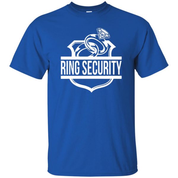 ring security for ring bearer t shirt - royal blue