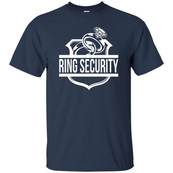 ring security for ring bearer t shirt - navy blue
