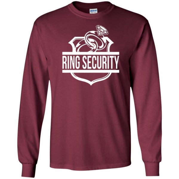 ring security for ring bearer long sleeve - maroon