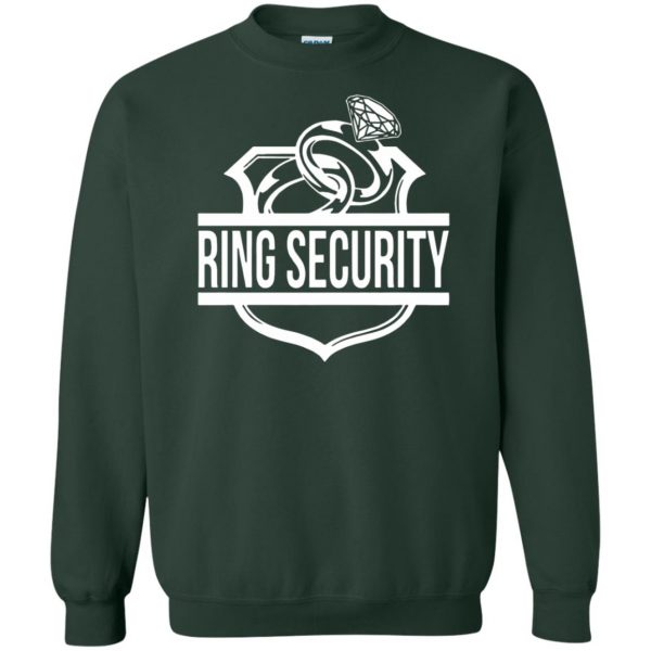 ring security for ring bearer sweatshirt - forest green