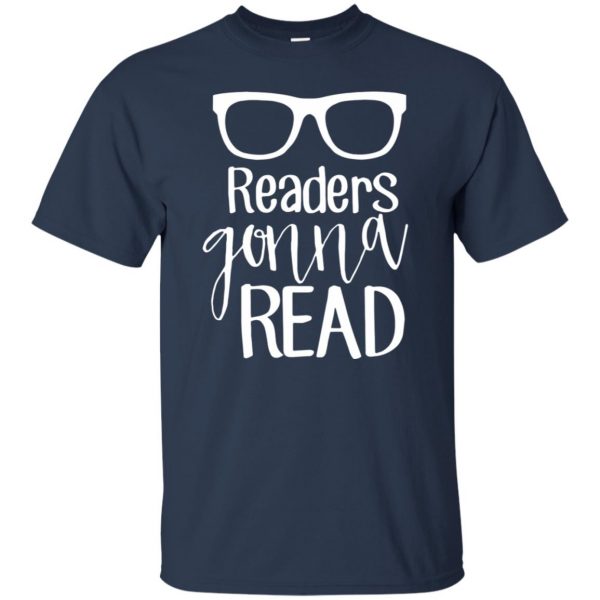 readers gonna read t shirt - navy blue