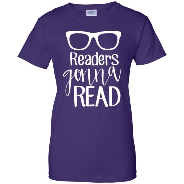 readers gonna read womens t shirt - lady t shirt - purple