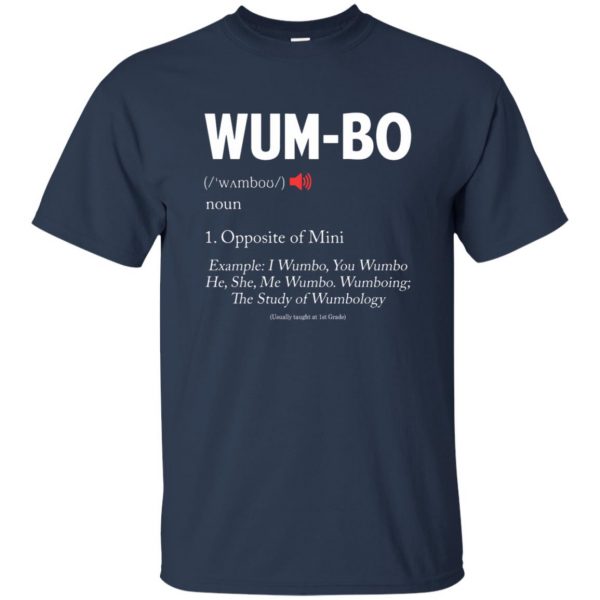 wumbo t shirt - navy blue