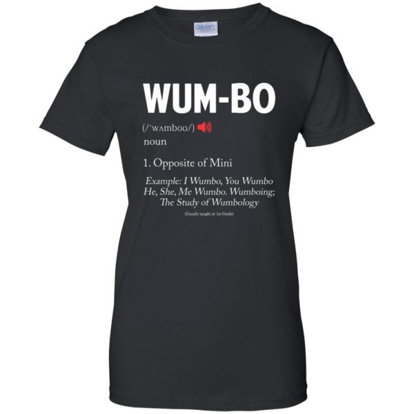wumbo womens t shirt - lady t shirt - black