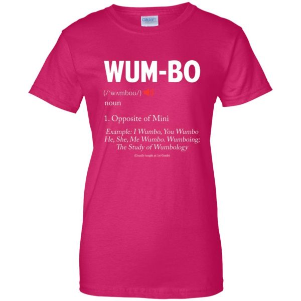 wumbo womens t shirt - lady t shirt - pink heliconia