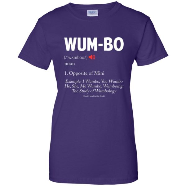 wumbo womens t shirt - lady t shirt - purple