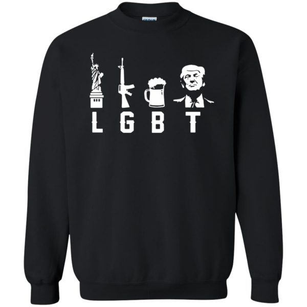 lgbt gun sweatshirt - black