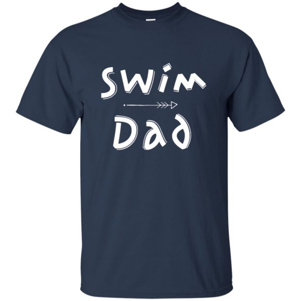 Swim Dad t shirt - navy blue