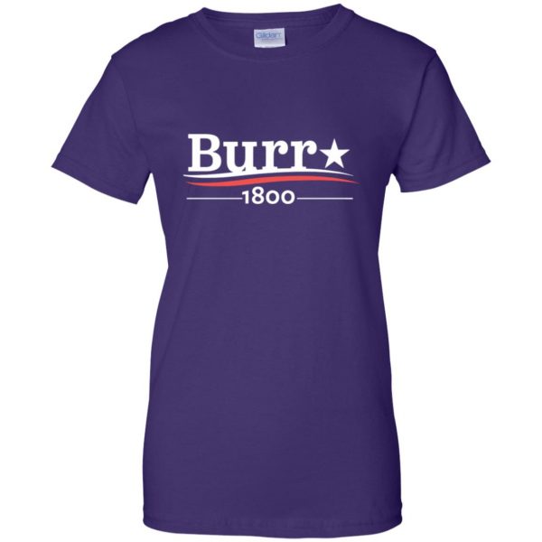 aaron burr womens t shirt - lady t shirt - purple