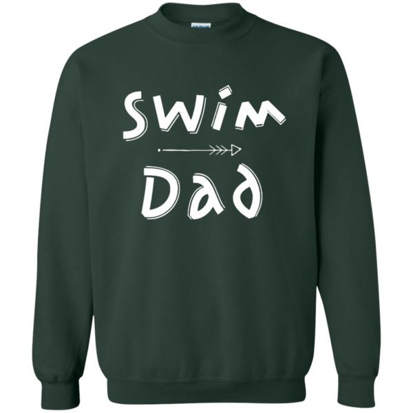 Swim Dad sweatshirt - forest green
