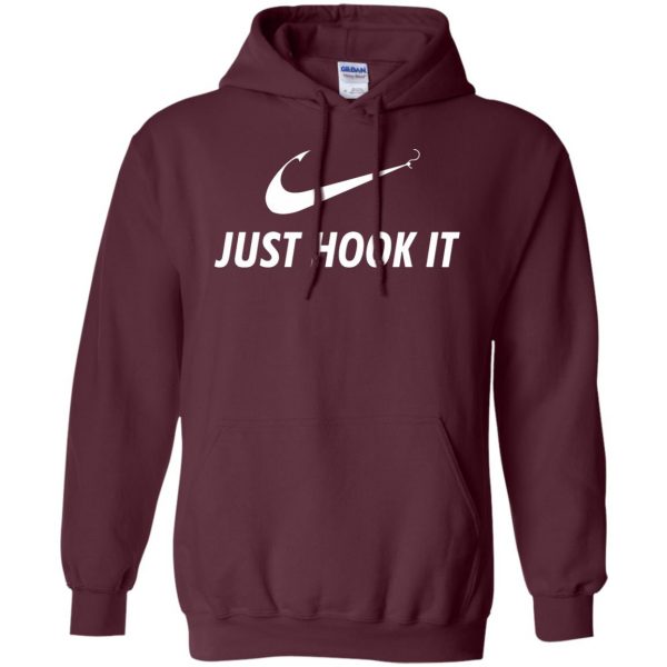 just hook it hoodie - maroon