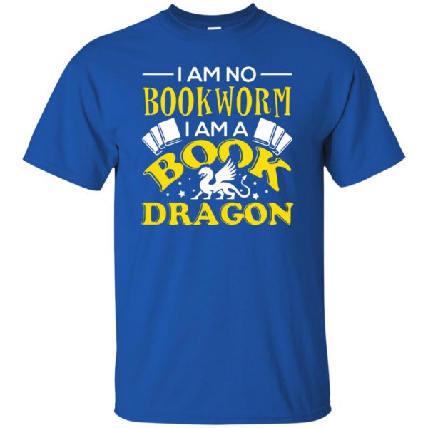 bookworm t shirt - royal blue