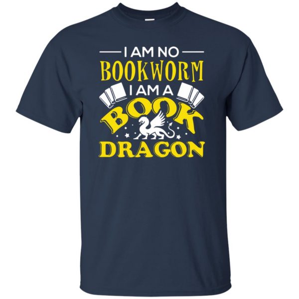 bookworm t shirt - navy blue