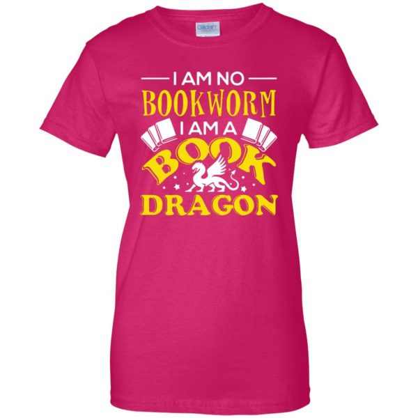 bookworm womens t shirt - lady t shirt - pink heliconia