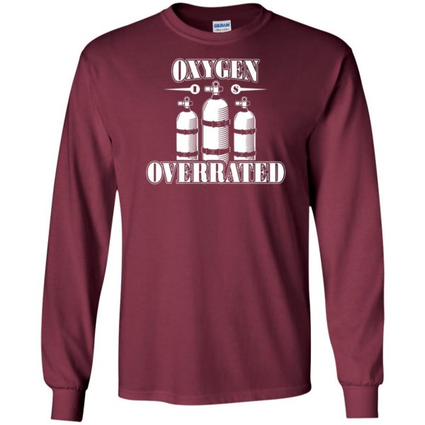 Oxygen is Overrated long sleeve - maroon