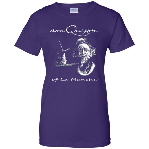 don quixote womens t shirt - lady t shirt - purple