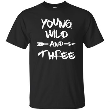 wild and three shirt - black