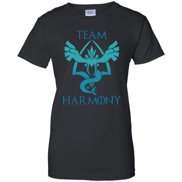team harmony womens t shirt - lady t shirt - black