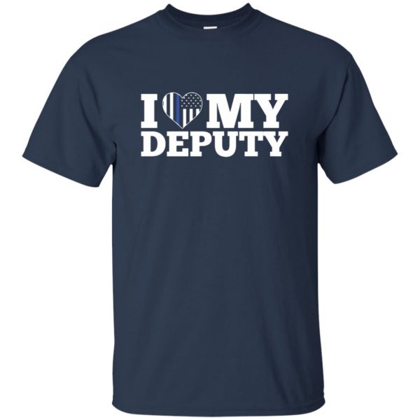 deputy wife t shirt - navy blue