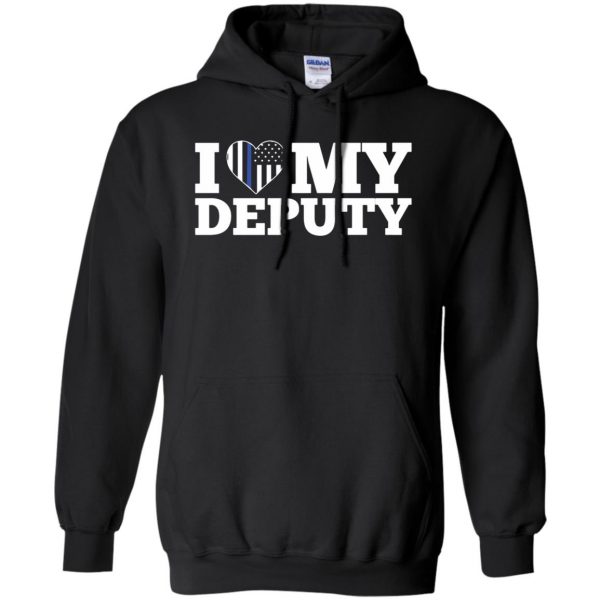 deputy wife hoodie - black