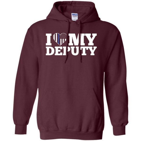 deputy wife hoodie - maroon