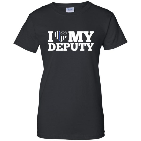 deputy wife womens t shirt - lady t shirt - black