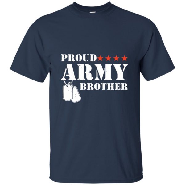 army brother t shirt - navy blue