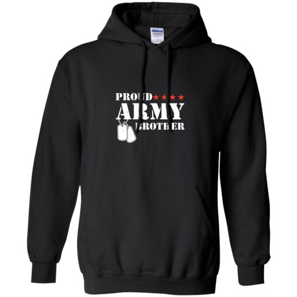 army brother hoodie - black