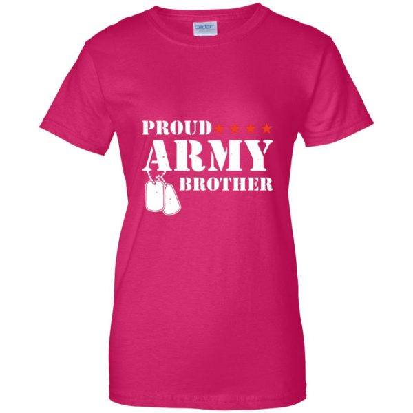 army brother womens t shirt - lady t shirt - pink heliconia