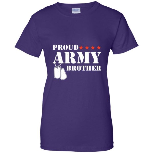 army brother womens t shirt - lady t shirt - purple