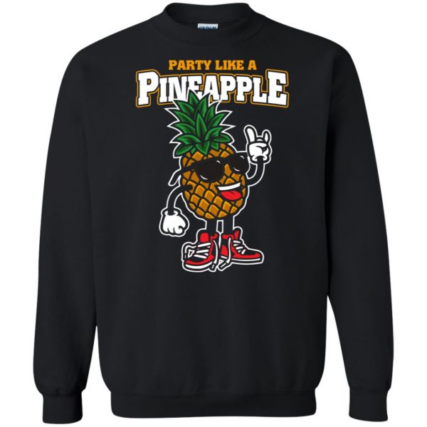 party like a pineapple sweatshirt - black