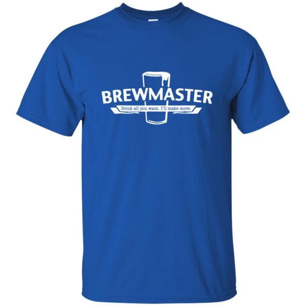 brewmaster t shirt - royal blue