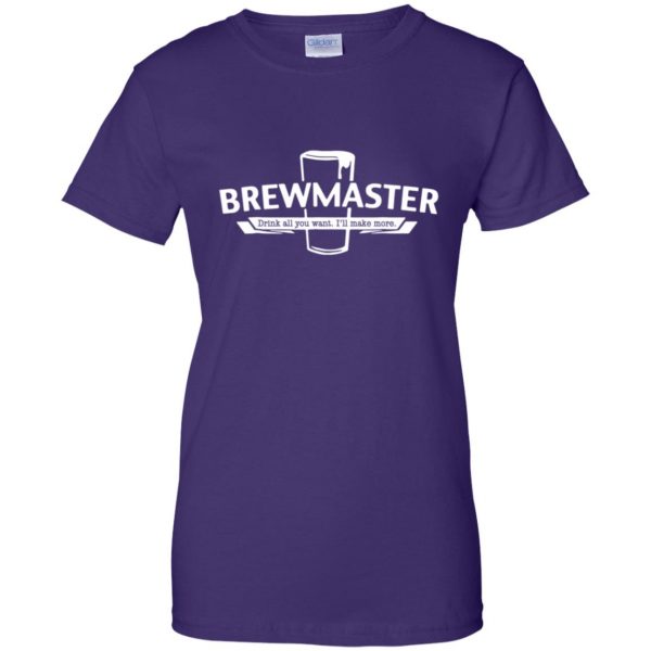 brewmaster womens t shirt - lady t shirt - purple