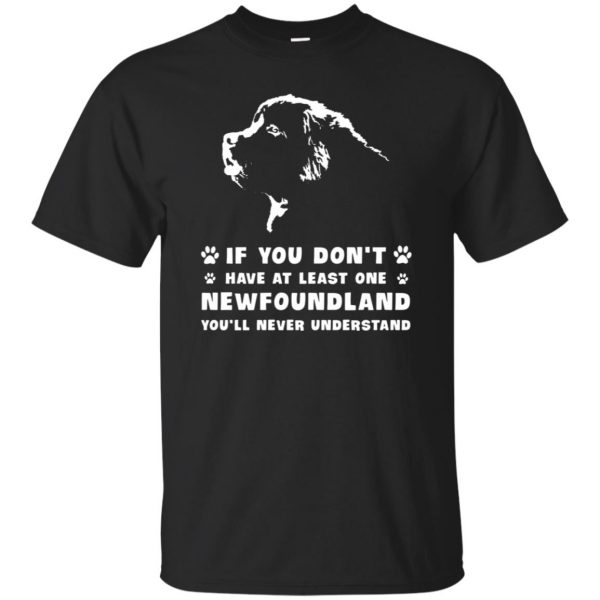 newfoundland dog shirts - black