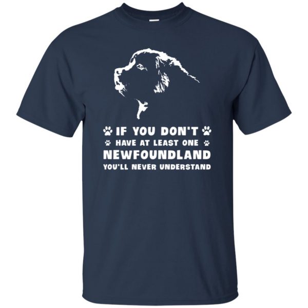 newfoundland dogs t shirt - navy blue