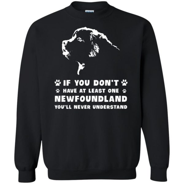 newfoundland dogs sweatshirt - black