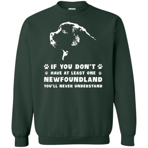 newfoundland dogs sweatshirt - forest green