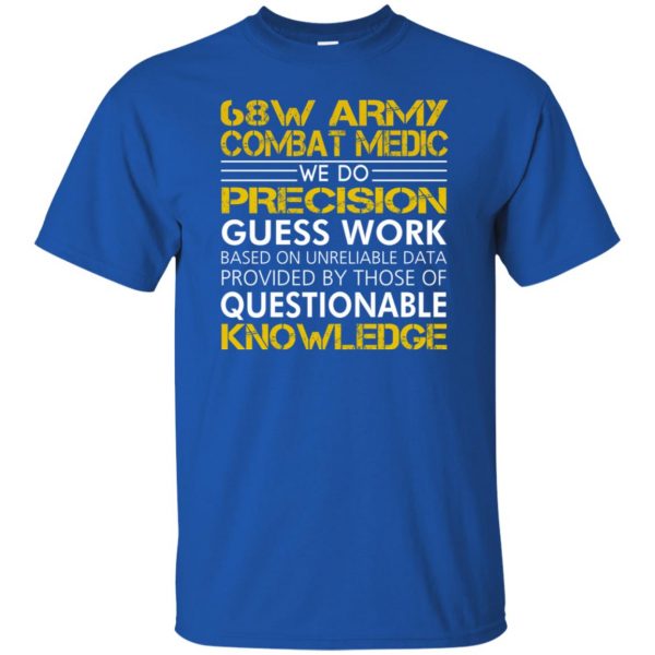 army combat medics t shirt - royal blue